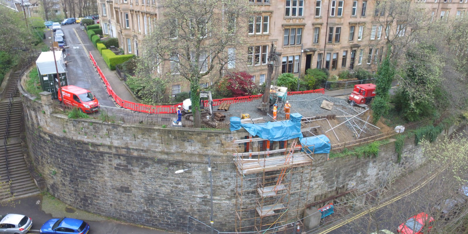Repairing Glasgow's 60 Steps Retaining Wall