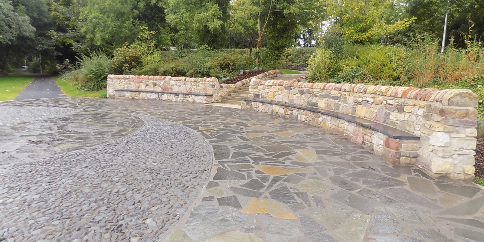 Area improvement works at Almondvale Park in Livingston