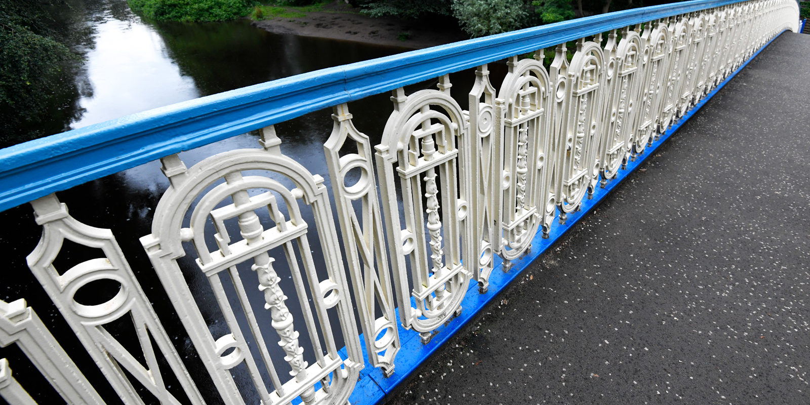 The Humpback Bridge at Glasgow Botanic Gardens