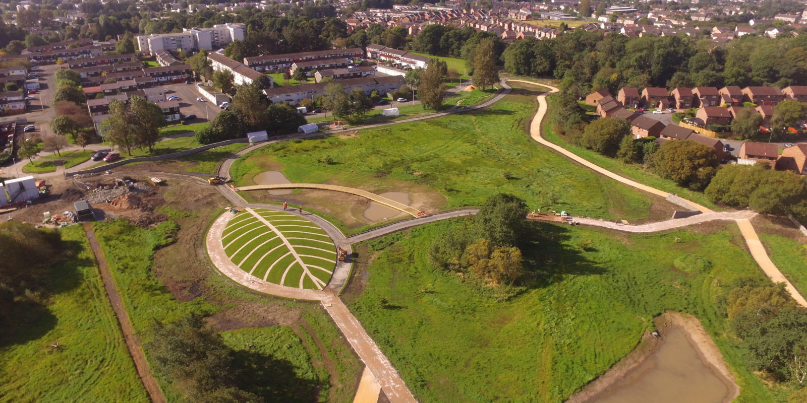 Former landfill site Glen Esk now a greenspace