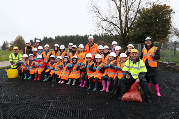 Children from St Leonard's Primary School in East Kilbride