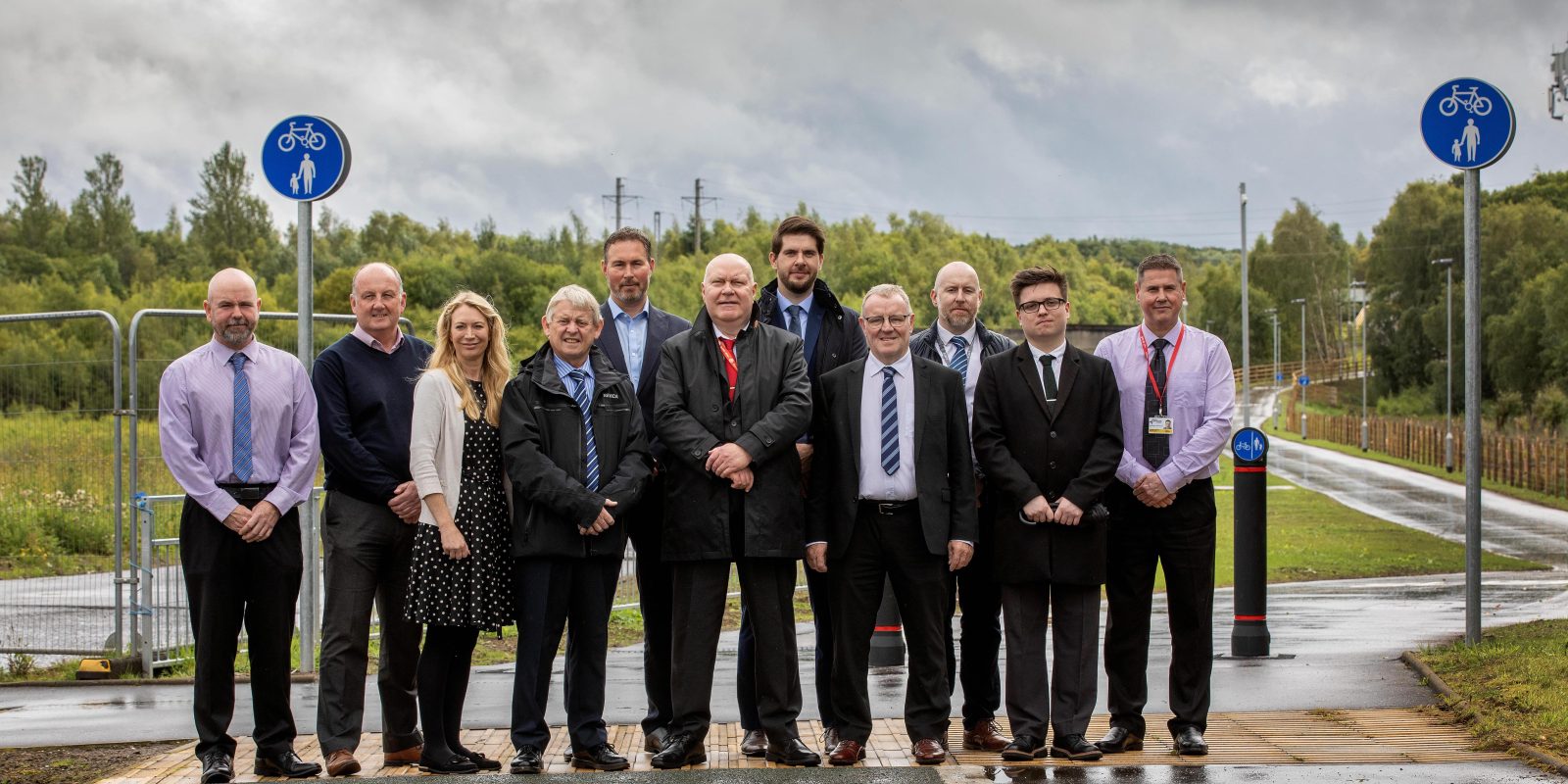 Official photocall for the opening of the new Ravenscraig Active Travel Plan Phase 2 link in North Lanarkshire.